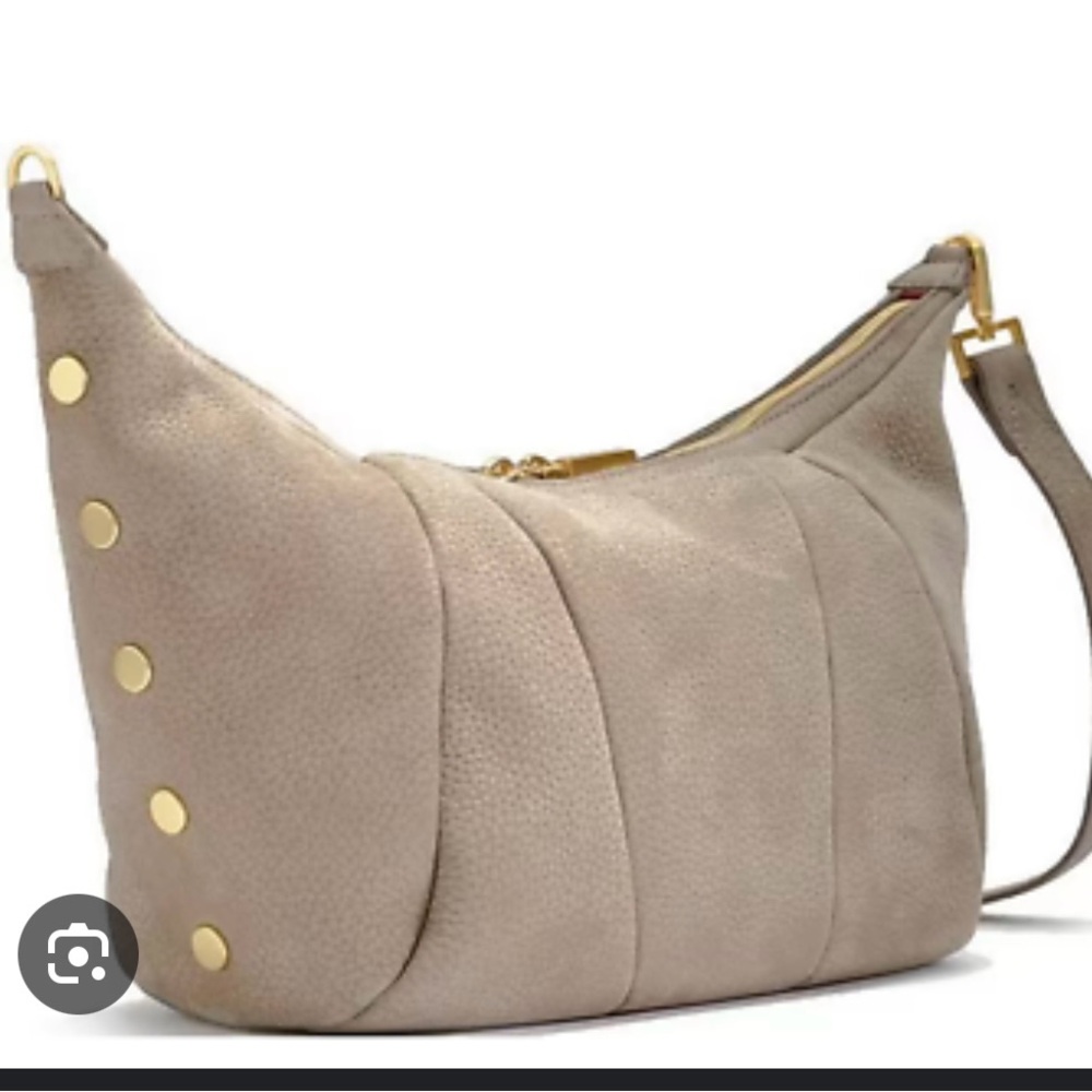 Hammitt Morgan grey natural shoulder crossbody bag